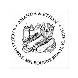 Party Chips Snack Thema Zelfinktende Stempel