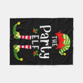 Party Christmas Elf Matching Pajama X-mas Party  Fleece Deken (Voorkant (Horizontaal))