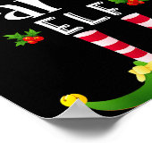 Party Christmas Elf Matching Pajama X-mas Party Poster (Hoek)