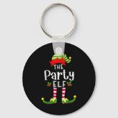 Party Christmas Elf Matching Pajama X-mas Party Sleutelhanger (Voorkant)