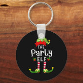 Party Christmas Elf Matching Pajama X-mas Party Sleutelhanger (Voorkant)