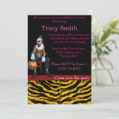 Party Clown Birthday Invitation #15 Kaart (Staand voorkant)