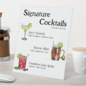 Party Cocktail Teken Reclamebord Met Voetstuk (Insitu)