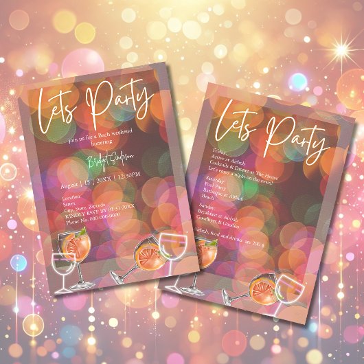 Party & Cocktail vrijgezellenweekend Kaart