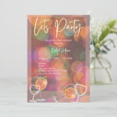 Party & Cocktail vrijgezellenweekend Kaart (Staand voorkant)