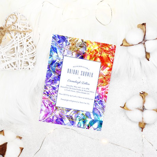 Party Color Diamond Crystal Vrijgezellenfeest Kaart