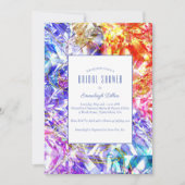 Party Color Diamond Crystal Vrijgezellenfeest Kaart (Voorkant)