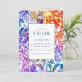 Party Color Diamond Crystal Vrijgezellenfeest Kaart (Staand voorkant)