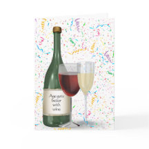 Party Confetti wijnfles voor de verjaardag