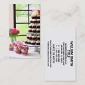 Party Coördinator Met Cupcakes Visitekaartje (Voorkant / Achterkant)