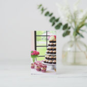Party Coördinator Met Cupcakes Visitekaartje (Staand voorkant)