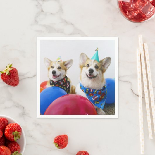 Party Corgis Papieren servetten (Insitu)