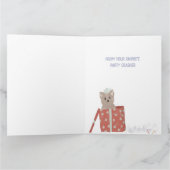 Party Crasher Birthday Cat Folded Wenskaart Kaart (Binnen)