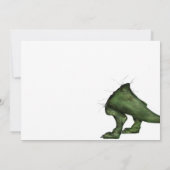 Party Crasher Dinosaur verjaardagsuitnodiging Kaart (Achterkant)
