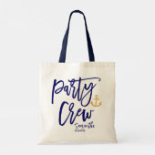 Party Crew Coastal Bridesmaid Tote Bag (Achterkant)