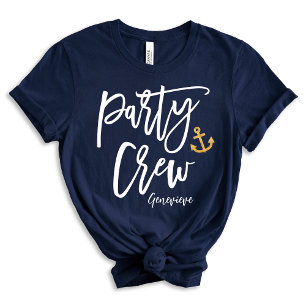 Party Crew Nautical Bridal Party T-shirt