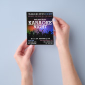 Party Crowd, Karaoke Event Adverteren Flyer (Hand)