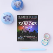 Party Crowd, Karaoke Event Adverteren Flyer (Enkel)
