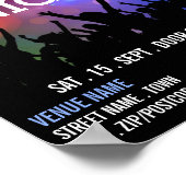 Party Crowd, Karaoke Event Adverteren Poster (Hoek)