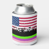 party crowd on american blikjeskoeler (Blikje Voorkant)