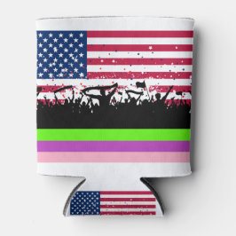 party crowd on american blikjeskoeler