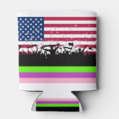 party crowd on american blikjeskoeler (Achterkant)