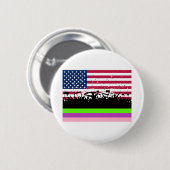 party crowd on american ronde button 5,7 cm (Voorkant /achterkant)