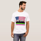party crowd on american t-shirt (Voorkant volledig)