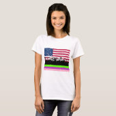 party crowd on american t-shirt (Voorkant volledig)