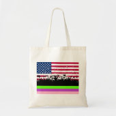 party crowd on american tote bag (Voorkant)