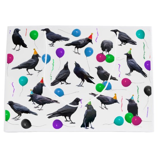 Party Crows Gift Bag Groot Cadeauzakje (Voorkant)