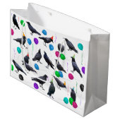 Party Crows Gift Bag Groot Cadeauzakje (Voorkant Gekanteld)