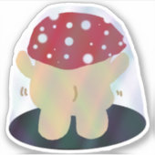 Party Dancing Mushroom Sticker (Voorkant)
