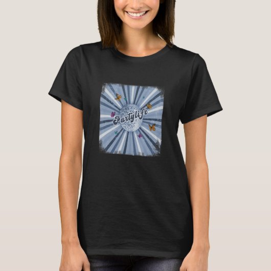 Party Dancing Retro Disko T-shirt (Voorkant)