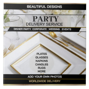 Party Delivery Service - Keramische Tegel Tegeltje