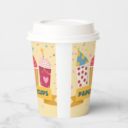 Party Design Papieren Bekers (Links)