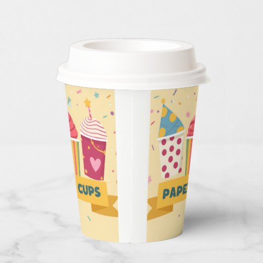 Party Design Papieren Bekers (Rechts)