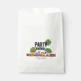 Party Dier Safari thema verjaardag Groen Bedankzakje