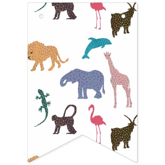 Party Dier Verjaardag Bunting Banner (Eerste vlag)