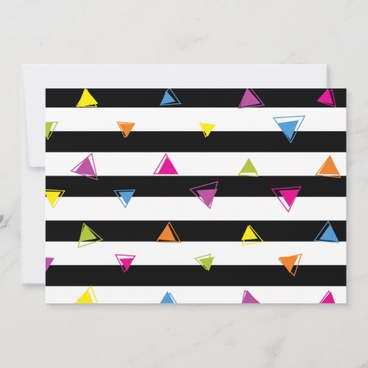 Party Dier Verjaardag Uitnodiging (Achterkant)