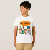 Party Dieren 3e verjaardag Tshirts (Voorkant volledig)