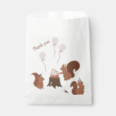 Party Dieren Eekhoorn Verjaardagsfeest Bedankzakje (Voorkant)