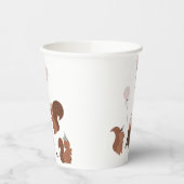 Party Dieren Eekhoorn Verjaardagsfeest Papieren Bekers (Links)