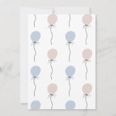 Party Dieren Eekhoorn Verjaardagsfeest Uitnodiging (Achterkant)