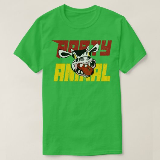 Party Dieren grappige koe T-shirt (Design voorkant)