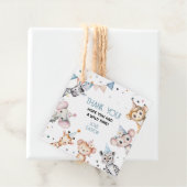 Party dieren leuke safari jongen verjaardagsfeestj bedankjes labels (In situ)