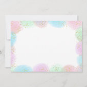 Party Dieren Meisje Safari Verjaardag Uitnodiging (Achterkant)