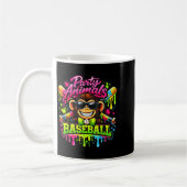 Party dieren meme honkbal grappige aap koffiemok (Links)