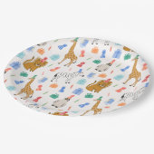 Party Dieren Papieren Borden Papieren Bordje (Gekanteld)