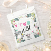 Party Dieren Safari Meisje Twee Wilde Tweede Verja Bedankzakje (Geknipt)